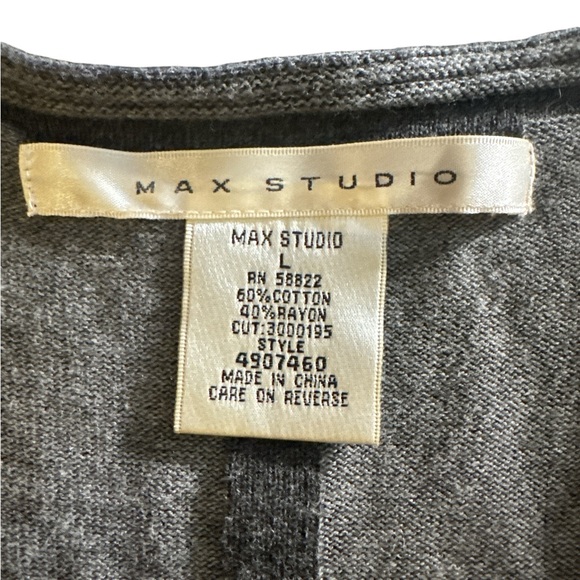 Max Studio Charcoal Long Sleeve Dress - Picture 3 of 6